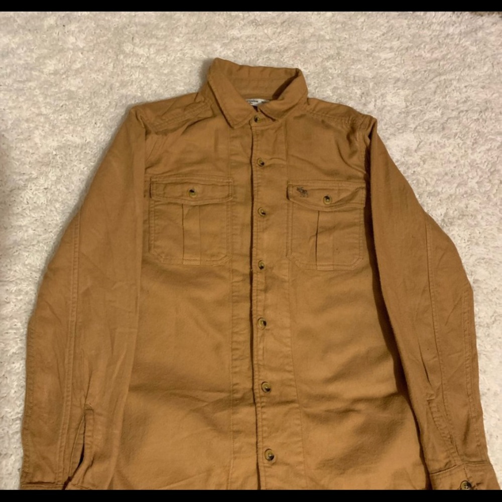 Abercrombie kids long sleeve button up. size 13/14